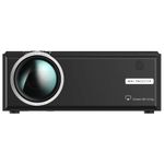 QAWACHH Full hd Wifi Brand Mini Projector C8 Black 1800 Lumens