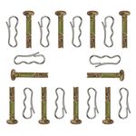 Snowblower Replacement 738-04124 738-04124A 714-04040 - Shear Pins and Cotter Pins Each 10 Pcs Set Hardware for MTD Craftsman Troy Bilt Cub Cadet Snowblower(0.25X1.6in)