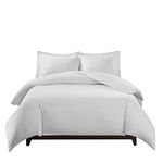 sheetsnthings 100% Bamboo Duvet Cover Set -King/California King, Solid White- Super Soft, Rayon from Bamboo (Viscose) Duvet Covers