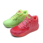 Xemuck Boys Basketball Shoes Kids Fashion Sneakers Basketball Trainers Breathable Comfortable Sports Shoes for Girls Indoor and Outdoor