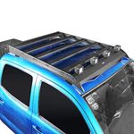 Hooke Road Tacoma Double Cab Roof Rack Top Basket Luggage Storage Cargo Carriers for 2005-2023 Toyota Tacoma 2nd 3rd Gen Pickup (Double Cab Only)