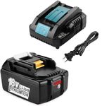 Energup 18V 5.5 Ah Replacement Makita 18V Battery Include a Charger Compatible with Makita 14.4V-18V BL1850 BL1840 BL1830 BL1430 for 18V Makita Batteries and Charger DC18RA DC18RC DC18RD