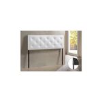 Baxton Studio Wholesale Interiors Baltimore Contemporary Faux Leather Headboard, Queen, White