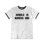 buzz shirts Arnold is Numero Uno - Mens Organic Cotton Retro Vintage Fancy Dress T-Shirt As Worn by