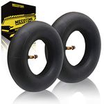 Mecotime 2 Pack 4.10/3.50-4" Inner Tire Tubes TR87 Bent Valve Stem 10'' Pneumatic Tires Replacement Inner Tire Tube for Lawn Mover Hand Trucks Wheelbarrows Snowblowers Generators Dolly Cart Trailers