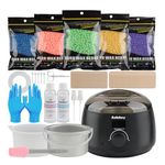 Kalolary Waxing Kit, Wax Kit for Hair Removal, Wax Pot for Waxing Professional with Silicone Bowl, Temperature Control Wax Machine at Home Wax Machine for Full Body Waxing