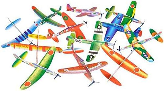 Big Mo's Toys 24 Pack 8 Inch Glider Planes - Birthday Party Favor Plane, Great Prize, Handout Glider, Flying Models, Two Dozen