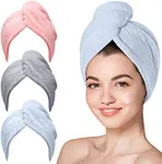 Hicober Microfiber Hair Towel, 3 Pa