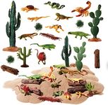 Sratte 26 Pcs Desert Reptiles Figur