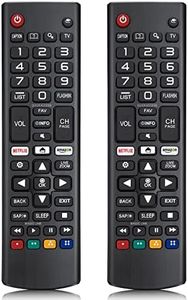 (Pack of 2) Universal Remote Control for LG-TV-Remote,Compatible for All LG OLED LCD LED HDTV 3D 4K Smart TVs with Netflix, Amazon Shortcut Buttons