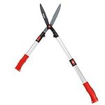 FLORA GUARD Telescopic Hedge Shear, Extendable Handles Adjust to Exact Length Required 67cm to 88cm, Super Lightweight Approx 1kg, Garden Shears with Aluminum Handle, Ideal for Trim Hedges and Bushes