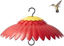 Beserie Bird Feeder Rain Cover Red Dome Baffle for Hummingbird Weather Guard Protective Feeders from Rain and Sun Built-in Moat 11inch