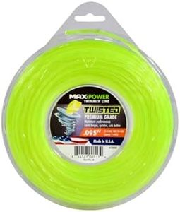 Maxpower 338808 Premium Twisted Trimmer Line .095-Inch Twisted Trimmer Line 100-Foot Length, Yellow