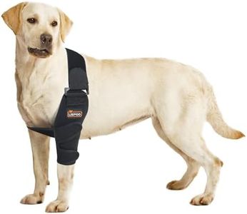 LISPOO Dog Elbow Dysplasia Support Brace Protector Pads Support for Elbow Arthritis, Hygroma, Dog Shoulder Brace Offers Support and Protection, Relief Pain and Bettre Recovery with Dog Elbow Brace(XS)