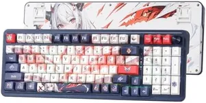 Redragon K686 PRO SE 98 Keys Wireless Gasket RGB Gaming Keyboard, 3-Mode Anime Mechanical Keyboard w/Hot-Swap Socket, Dedicated Knob Control & 5-Layer Noise Dampening, Custom Hi-Fi Linear Switch