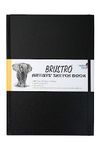 Brustro Artist's Stitched Bound Sketch Book, A4 Size, 160 Pages, 110 GSM | Ideal for Sketching, Shading, Drawing, Blending, Mandala, Fine Art, Acid Free, Portrait, Professional, Fine Art Students.