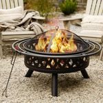 fissfire 35 Inch Fire Pit, Outdoor 