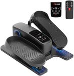 MOMODA Under Desk Elliptical Machine, 2 in 1 Electric Seated Pedal Exerciser with 12 Adjustable for Senior & Home & Office, Forward & Reverse, Manual & Auto
