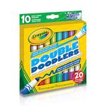 Crayola Colouring Broad Line Double Doodlers Markers 10 Count Arts & Crafts, 568241