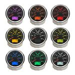 ELING 3 3/8" GPS Speedometer 35 MPH 55 KM/H Speedo Velometer Odometer Mileage for Sailboat Snowmobile Jet Ski Boat Ships 12V 24V