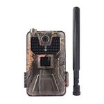 lxxiulirzeu Game Room 4K 30fps Live Video App Trail Night Camera Cloud Service 4G Cellular Mobile 3 0MP Wireless Wildlife Hunting Camera Surveillance (Color : HC-900 Pro EU)