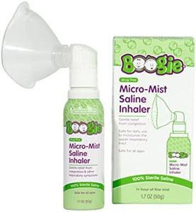 Boogie Micro-Mist Saline Inhaler, Baby Nose Congestion Relief, Nasal Spray for Kids, Pediatrician Recommended, HSA/FSA Eligible, Unscented, 1.7 oz (Pack of 1)