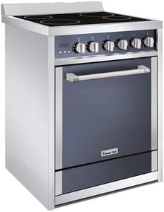 Magic Chef Freestanding Oven MCSRE24S 24" 2.2 cu. ft. Electric Range with Convection, Stainless Steel