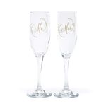 Hortense B. Hewitt 55133 Toasting Flutes, 8.75", Transparent