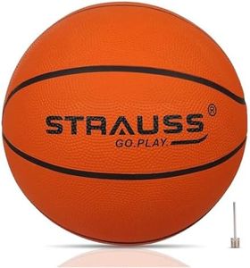 STRAUSS Official Basketball Size 7 |Professional Match Ball for Indoor & Outdoor Games & Training | Ideal for Kids & Adults | Ideal for Basketball Enthusiasts and Athletes | Suitable for All Surfaces