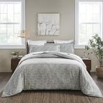 SUPERIOR Melange Flannel Cotton Duvet Set, Ultra-Soft Textured Duvet Cover, Modern, Farmhouse Bedding, Basics, Comforter or Duvet Insert Cover, with Pillow Sham, Twin, Charcoal