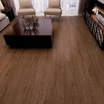 24x7 eMall Dark Brown Walnut PVC Wood Floor Planks Flooring Tiles Self Adhesive Peel & Stick Grey Wooden Design 18 Planks 27 Square feet PVC Walnut Wood Colour