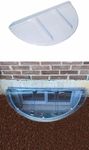 1 Pc Round Flat Window Well Cover 39 Inch Length x 17 Inch Depth x 2.5 Inch Height