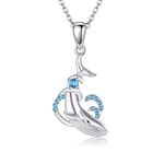 VENACOLY Whale Necklace Sterling Silver Ocean Fish Jewellery Sea Gifts for Women Girls