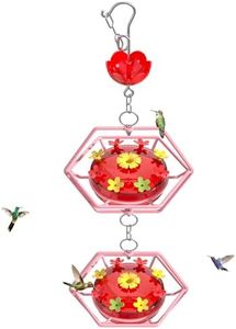 Outdoor Decorative Hummingbird Feeder Easy to Refill and Clean for Friends, Loved Ones, and Bird Enthusiasts. Gifts for Halloween,Thanksgiving, and Christmas. 24 Ounces
