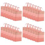 Kuber Industries (Pack of 24) Shopping Handbag | Reusable Grocery Bags | Foldable Shopping Bag | Carry Bags with Handle | Vegetable Bag | Gifting Bag | Large | Half-Print | Orange