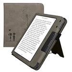 kwmobile Case Compatible with Kobo Libra Colour Case - Cover for eReader with Magnetic Closure - Grey