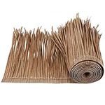 1.65X3.3ft Grass Runner Material Decorations Waterproof, Thatch Roofing Tiles Rolls Duck Blind Boat Blinds Raffia Grass Hut, Palm Thatch Rolls Duck Boat Blinds Straw Roof for Umbrella Covers Mini Bar