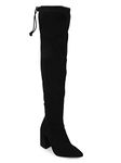 TRUFFLE COLLECTION Women's ST-1181 Black Suede Boots - UK 3