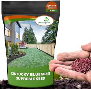 Outsidepride Supreme Kentucky Bluegrass Seed Mix - 50 lbs Cold Tolerant, Fine-Textured Turf Type Lawn Grass Seed w/OptiGrowth Coating for Seed Enhancement, Ideal for Home, Parks, & Athletic Fields