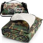 EverSnug Large Waterproof Outdoor Blanket - Extra Thick Premium Quilted Fleece, Waterproof & Windproof, Great for Camping, Picnics, Beaches, Stadiums, Dogs (Camo)