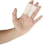 SuperBrace Finger Splints (Pack of 3) Bedford Buddy Wrap Double Support for Fracture, Jammed, Swollen, Dislocated Finger (M)