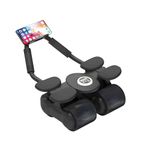 OBIXO 2024 Ab Roller 4 Wheel Automatic Rebound with 4 Elbow Supports, Automatic Rebound Abdominal Wheel with Timer, Abdominal Exercise Roller, Plank Ab Roller Wheel for Core Trainer(4 Wheel-4Elbow)