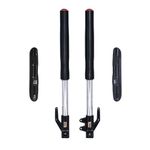 630MM Front Inverted Fork 45MM/48MM with Shock Protector Cover for Mini Pit Monkey Bike Dirt Pit Bike CRF KLX (Black-Red)
