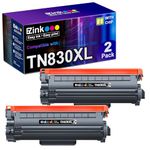 E-Z Ink Compatible Toner Cartridge Replacement for Brother TN830XL TN830 TN 830 Toner Cartridges to use with HL-L2460DW DCP-L2640DW HL-L2480DW HL-L2400D HL-L2405W MFC-L2820DW Printer (2 Black)