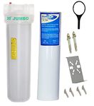 IONIX Water Filter for Overhead Tank with Cartridge Filter | Semi Transparent | Whole House Water Filter | See Thru housing | Sediment Filter for Overhead Tank, 1 Set, Blue