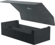 Dungeon 1100+ Convertible Deck and Game Accessories Box | Double-Sleeved Card Storage | Card Game Protector | Nexofyber Surface | Holds up to 1,000 Cards | Black Color | Made by Gamegenic