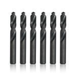 Drill America D/AST Series High-Speed Steel Screw Machine Length Drill Bit, Black Oxide Finish, Round Shank, Spiral Flute, 135 Degrees Split Point, Q Size (Pack of 6)