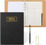 Refillable Address Book Binder with