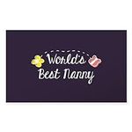 CafePress World's Best Nanny Rectan