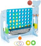 Festisoul Jumbo 4 in a Row Game, Whale Design Outdoor Connect Four Game for Kids and Adults, Giant Yard Games for Family, Backyard, Parties, Beach, and Park Fun, Made of Durable HDPE Plastic